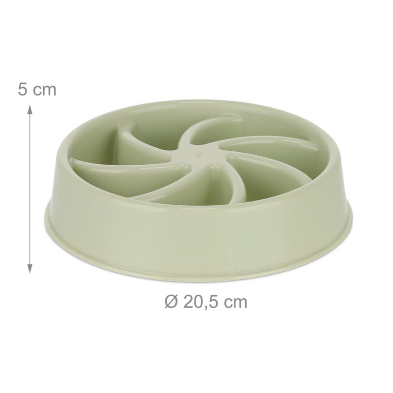 Relaxdays honden anti-schrok voerbak waaier groen 20,5 cm