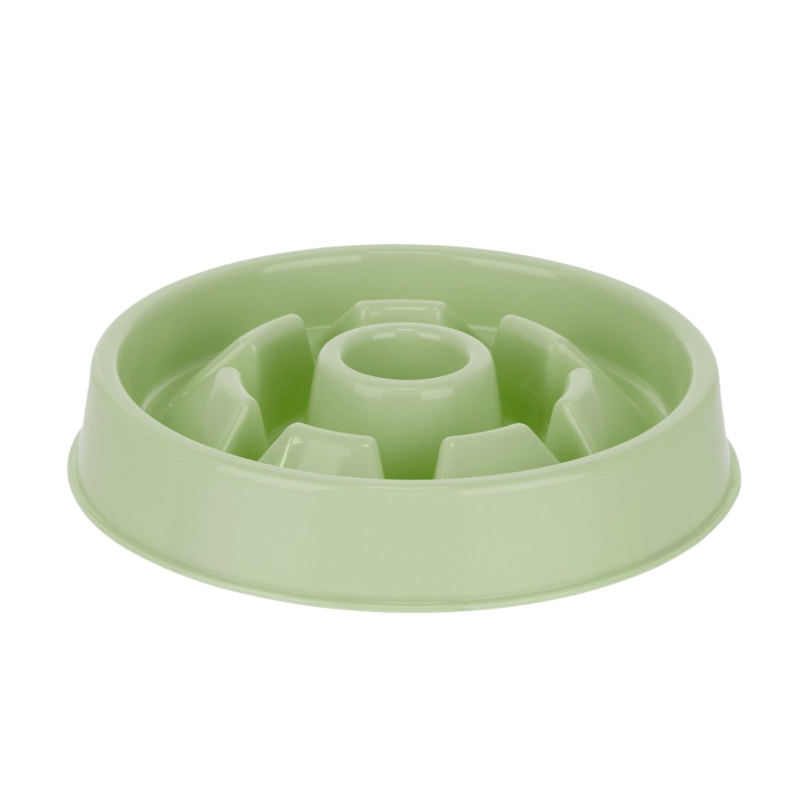 Relaxdays honden anti-schrok voerbak rond 3 groen 21 cm