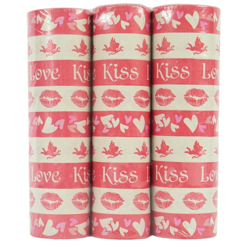 Serpentines kiss/love 4 meter set van 3