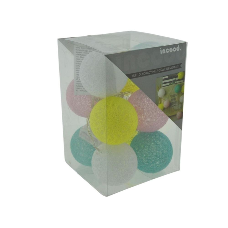 Lichtketting LED bollen 120 cm assorti verpakking