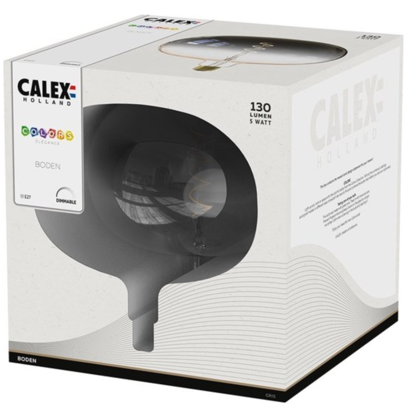 Calex lamp LED Avesta dimbaar 5W E27 grijs 22 cm