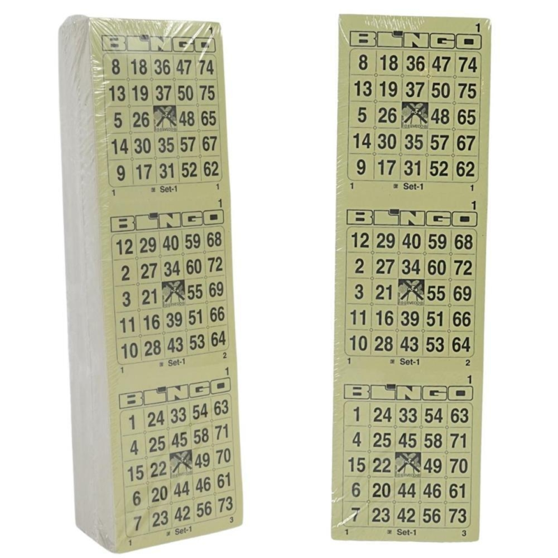 402140 Bingocard 1-75 perforiert 6-dick einfach