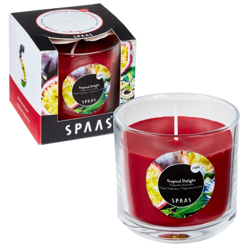 (R) Spaas geurkaars in glas Tropical Delight 8 cm