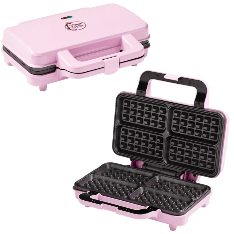 (R) Bestron Wafel maker roze 1000W