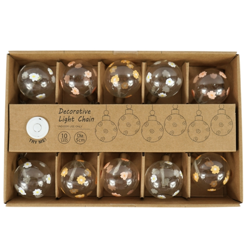 Lichtketting 10 LED op batterij 320 cm