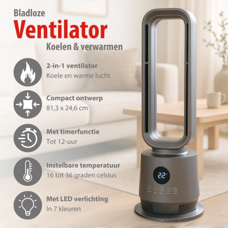 Alpina 2 in 1 torenventilator heater 2000 watt