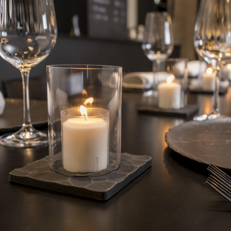 (R) Spaas theelichthouder voor windstopper navullingen 11,5 cm 6 stuks