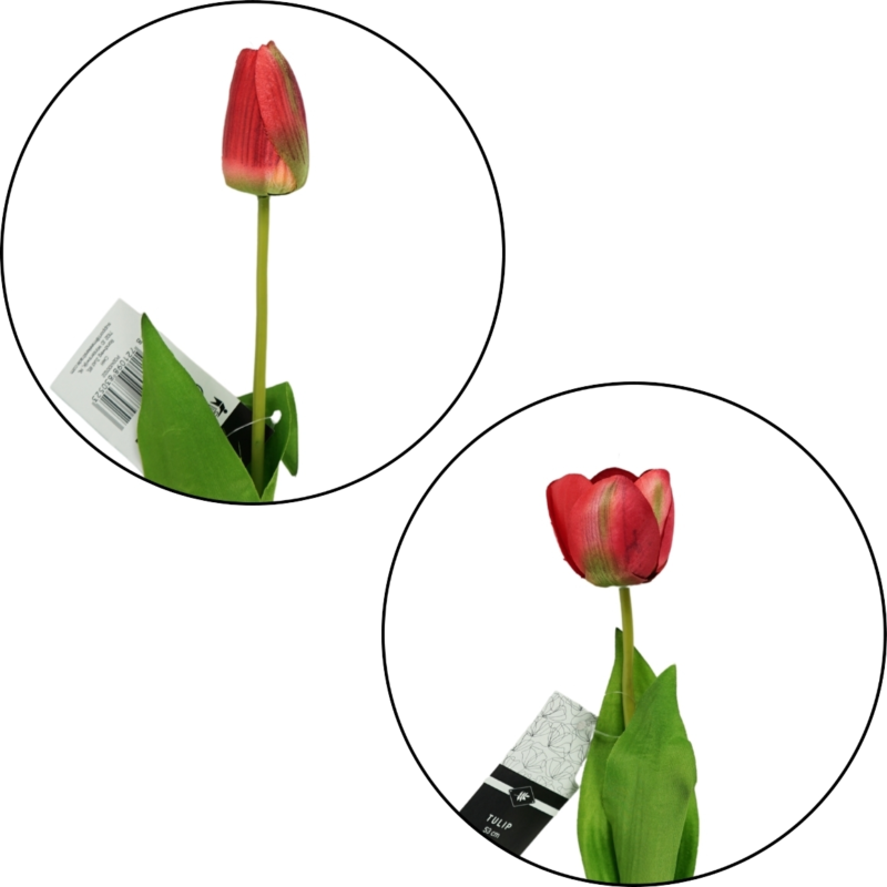 Kunstbloem Tulp 54 cm 6 assorti