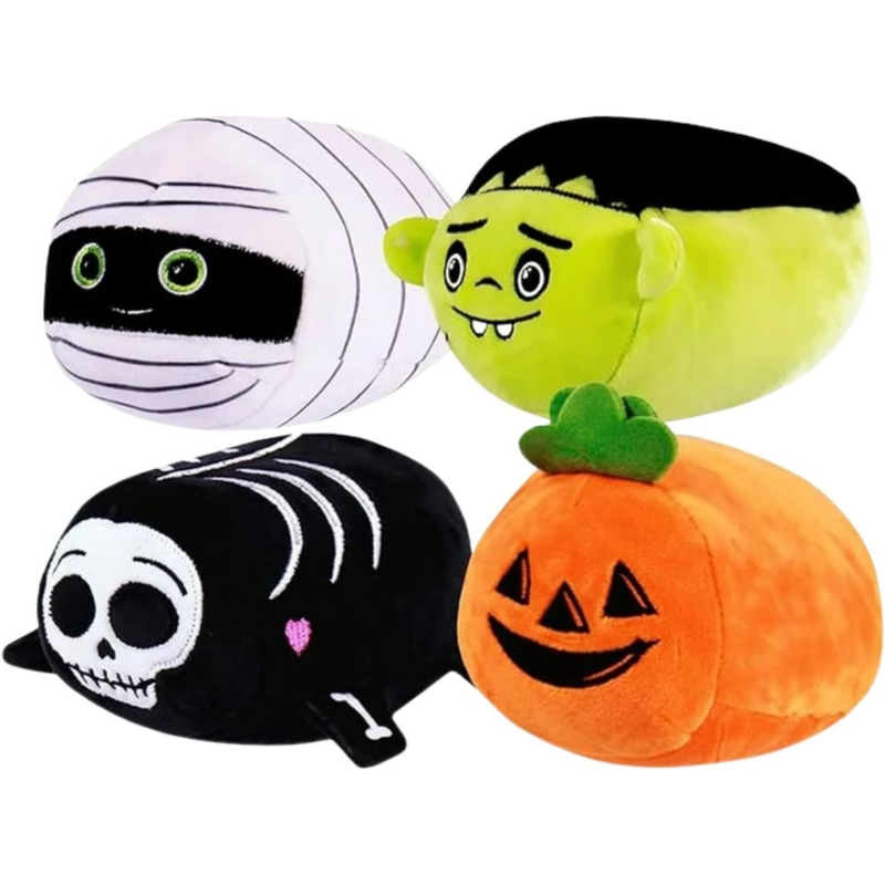 Knuffel Halloween pluche 15 cm 4 assorti