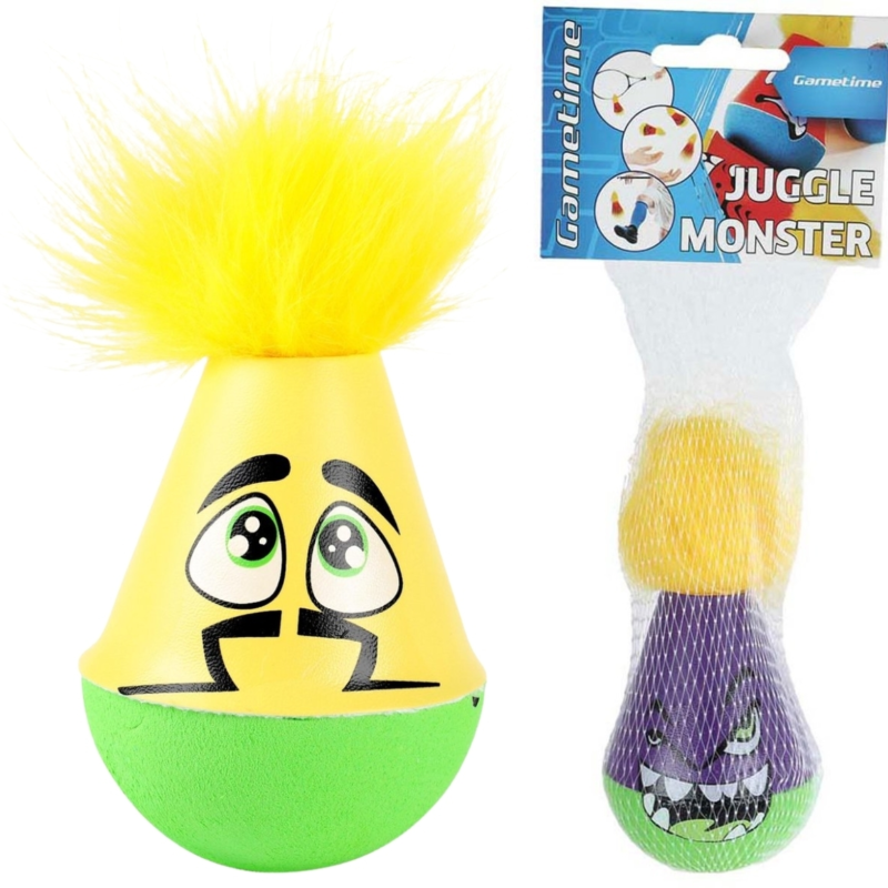 Gametime jongleerbal monster 12 cm assorti