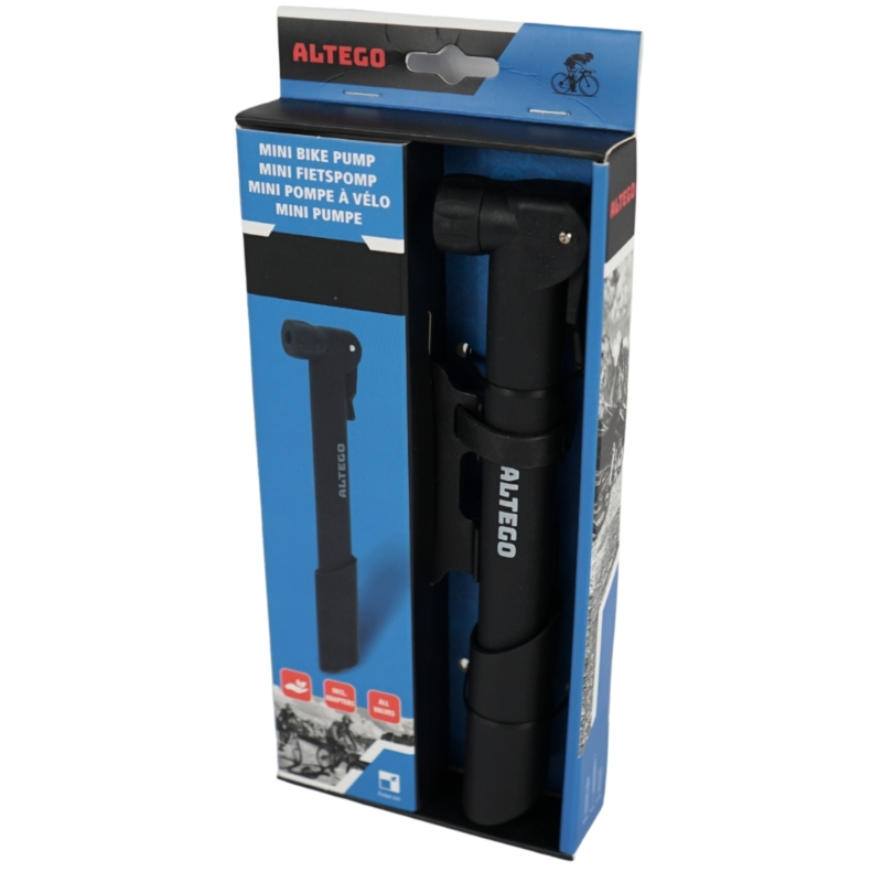 Altego mini fietspomp zwart 22,5 cm
