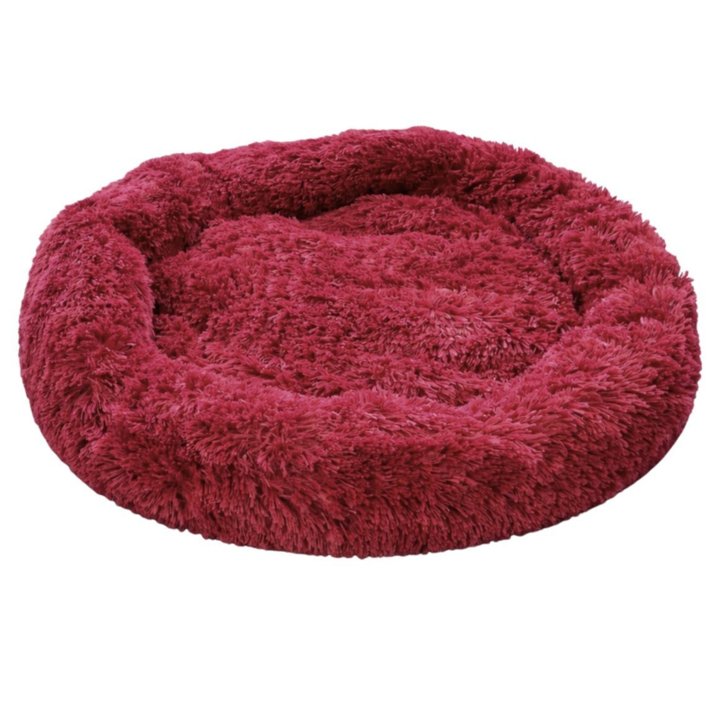 Hondenmand XL Donut bordeaux 100 cm