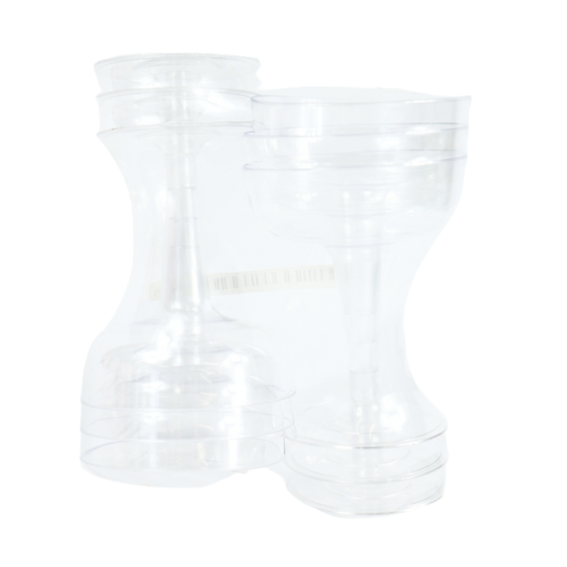 Champagne coupe glazen plastic 150 ml 6 stuks
