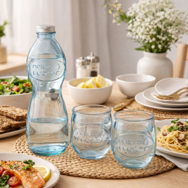 J-Line karaf met glazen 1L set van 3