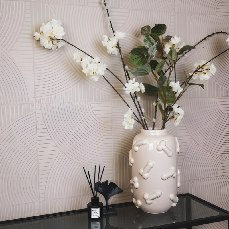 Housevitamin vaas Dick beige 27 cm