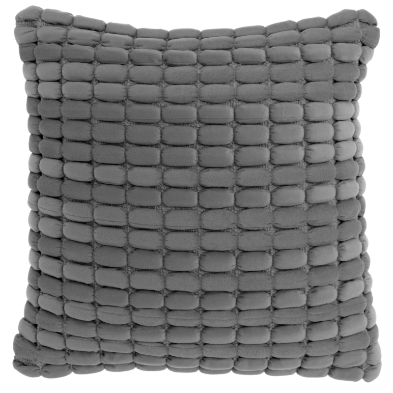 Unique Living kussen Kensi dark grey 45 x 45 cm