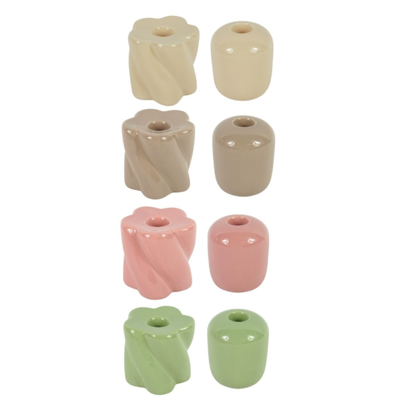 Kandelaar Retro 7 cm 8 assorti