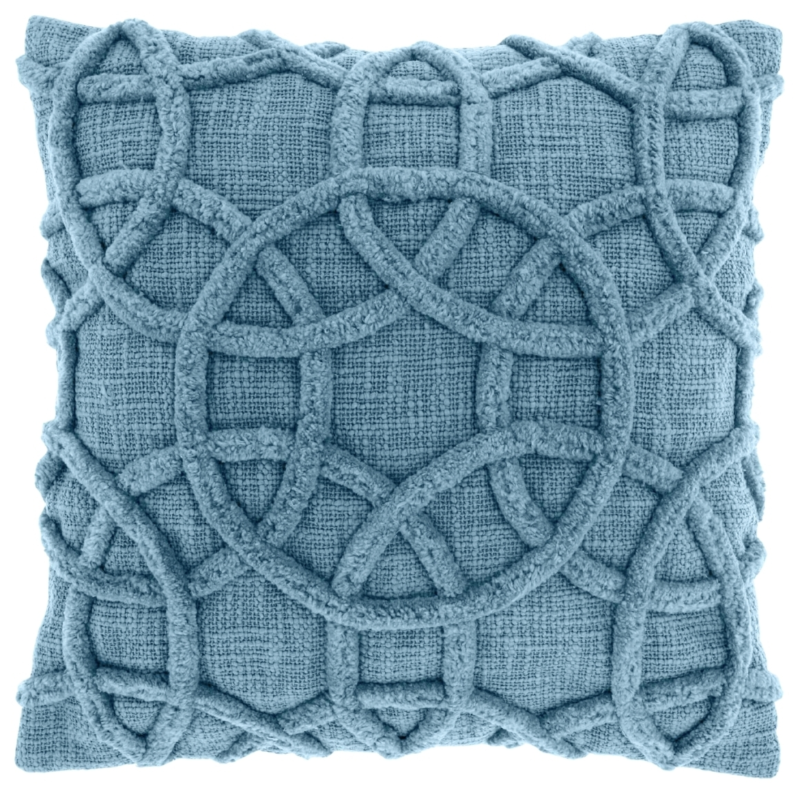 Unique Living kussen Everon jeans blue 45 x 45 cm