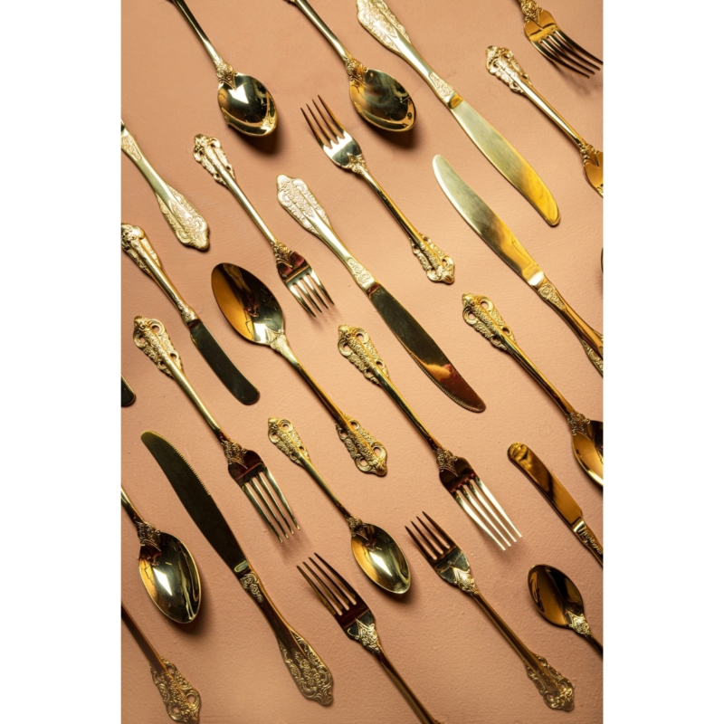 PTMD Thrust kaasmessen in giftbox goudkleurig set van 3