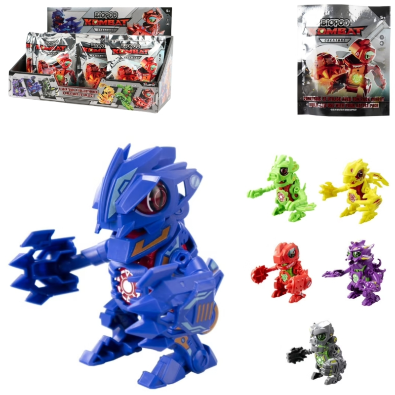Biopod Kombat actiefiguur met geluid en lichteffect 9 cm 6 assorti