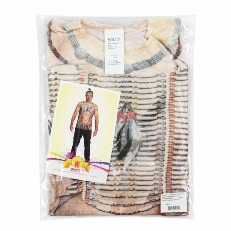 Kostuum Indiaan shirt volwassenen maat L