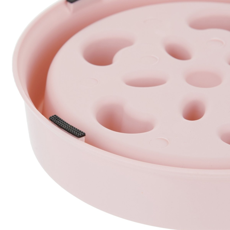 Relaxdays honden anti-schrok voerbak maan roze 20,5 cm