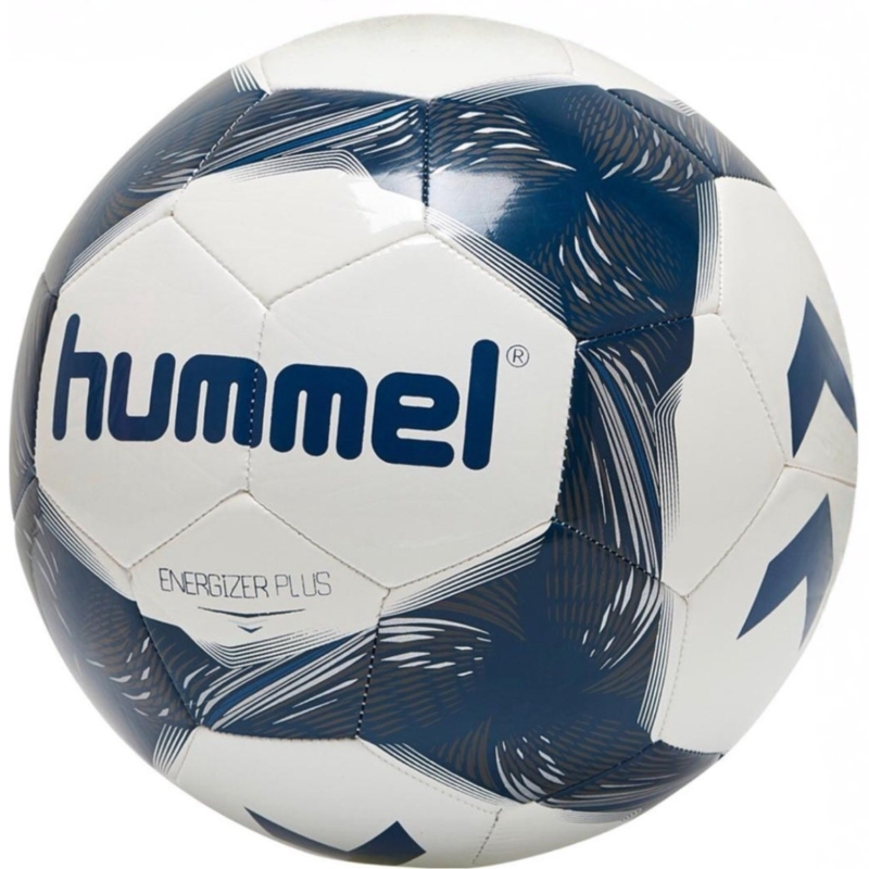 Hummel voetbal wit/blauw maat 5