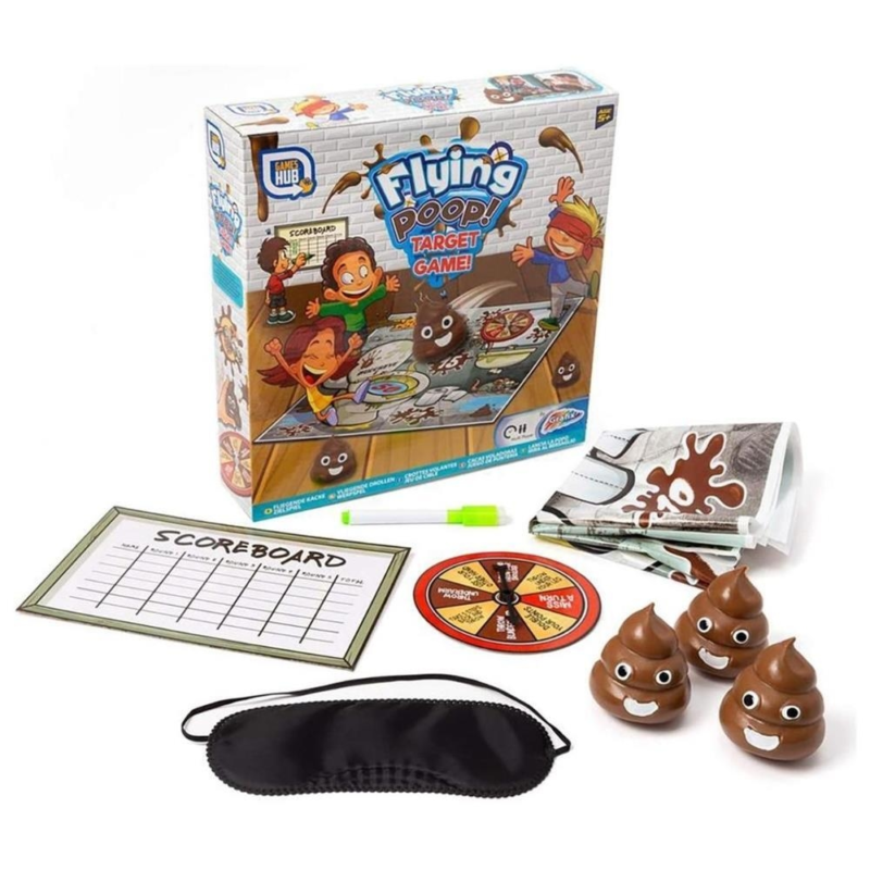 Grafix bordspel flying poop target game 27 cm
