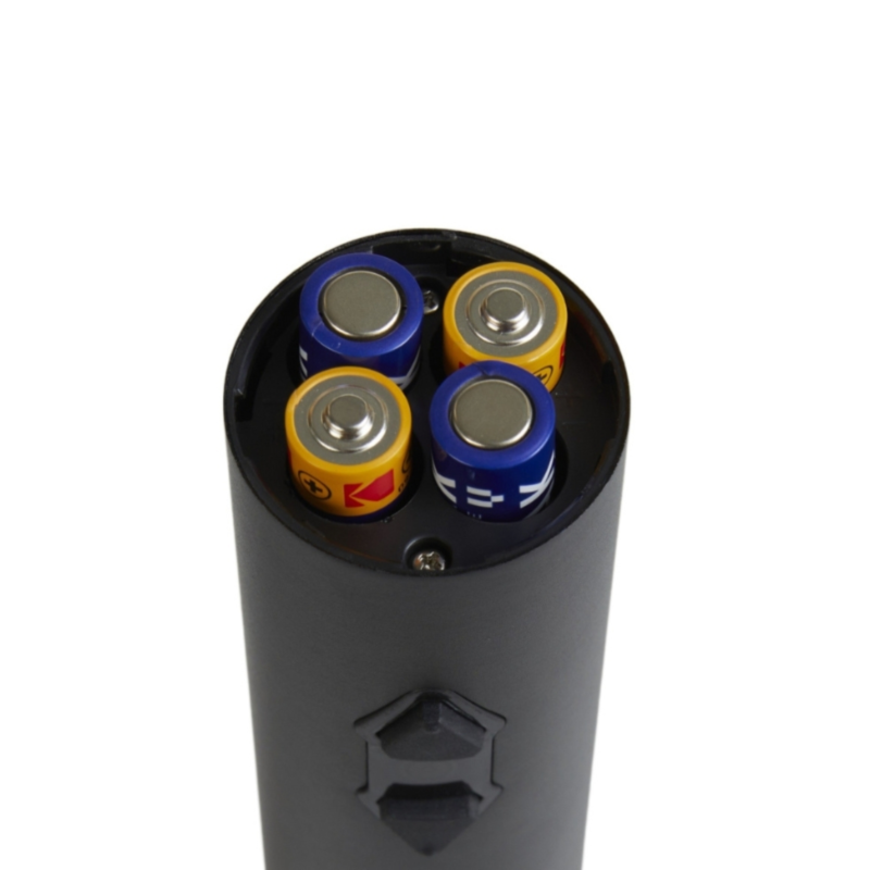 Elektrische kurkentrekker op batterij zilverkleurig 23 cm