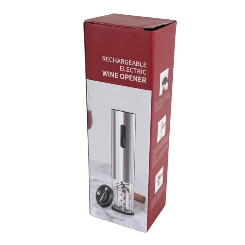 Elektrische kurkentrekker oplaadbaar rvs 19,5 cm