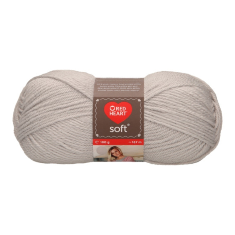 Red Heart Soft acryl garen grijs 100 gr 167 m