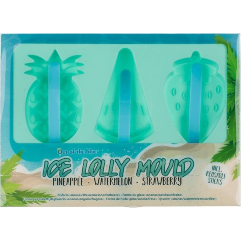 Out of the blue ijsmaker set blauw 20 cm