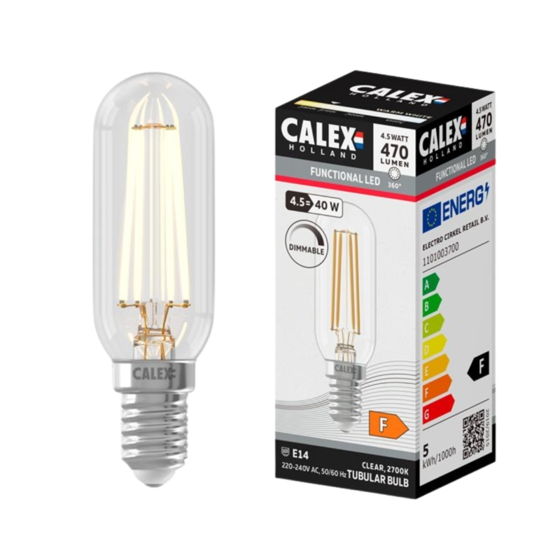 Calex LED lamp tube dimbaar E14 warm wit 4,5W