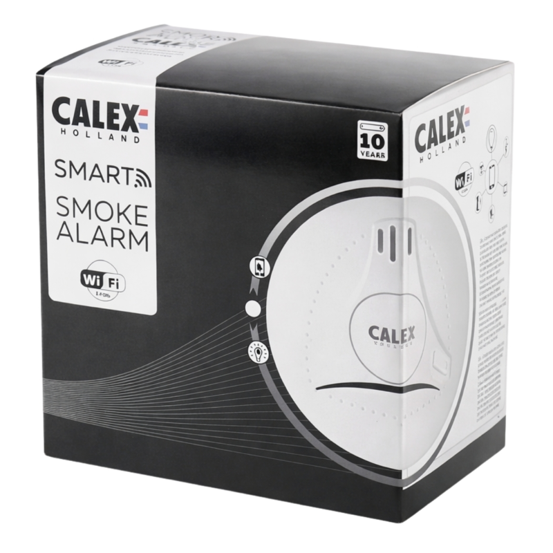 Calex Smart rookmelder wit 11 cm