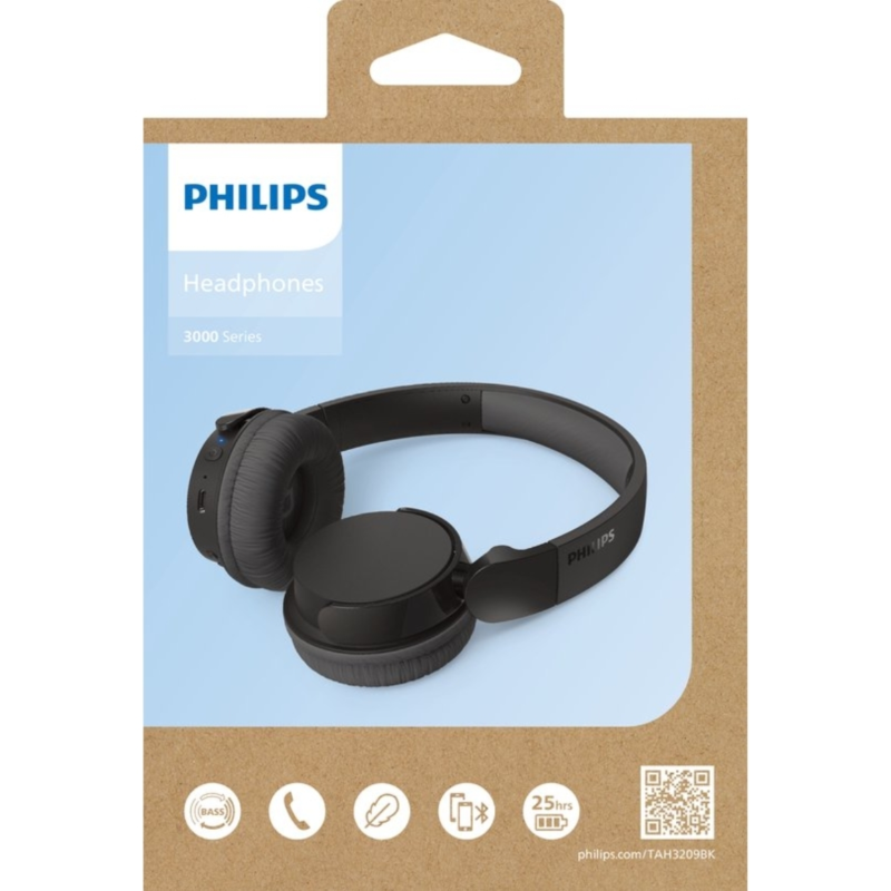 Philips TAH3209BK Bluetooth koptelefoon zwart