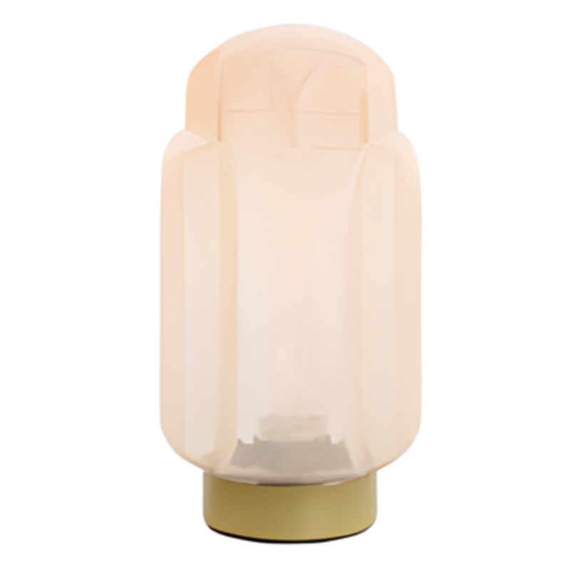 Light & Living tafellamp Thisio op batterij perzik 26,5 cm