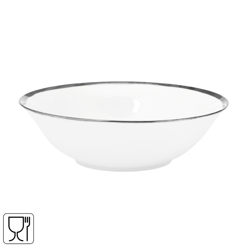 Vtwonen kom White Silver 18 cm