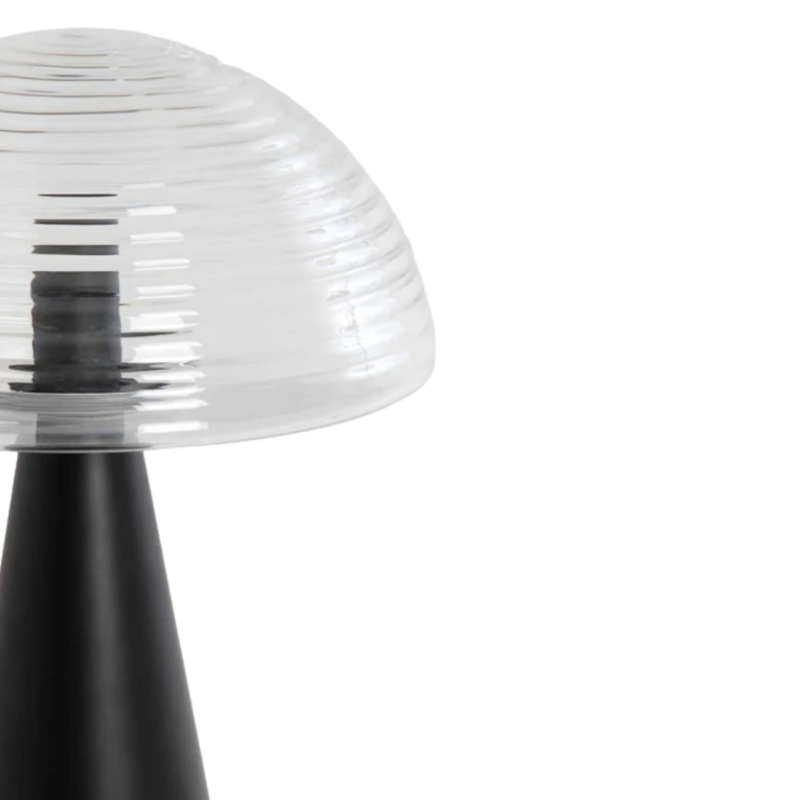 Light & Living tafellamp Mueda zwart 43 cm