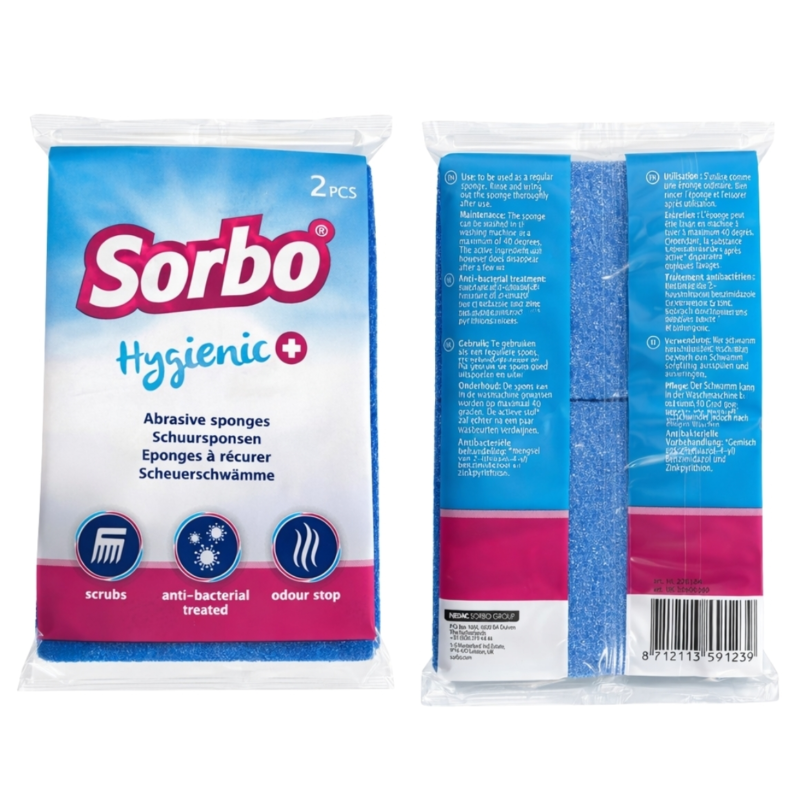 Sorbo schuurspons Hygienic+ set van 2