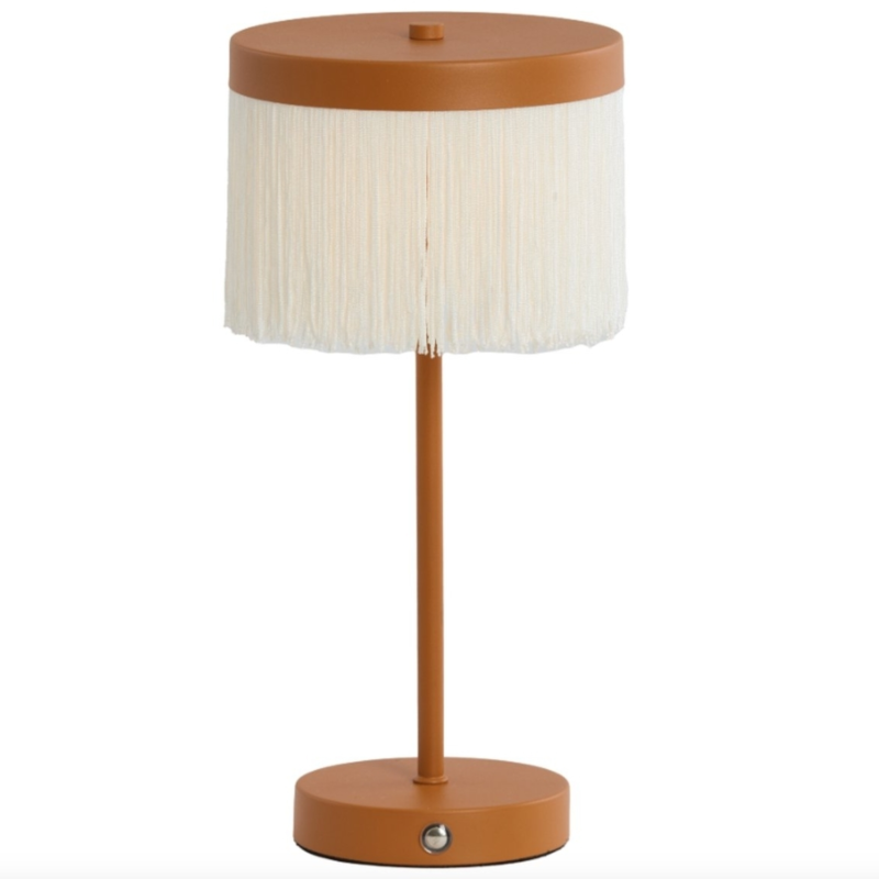 Light & Living tafellamp Diny LED oplaadbaar oranje 35 cm