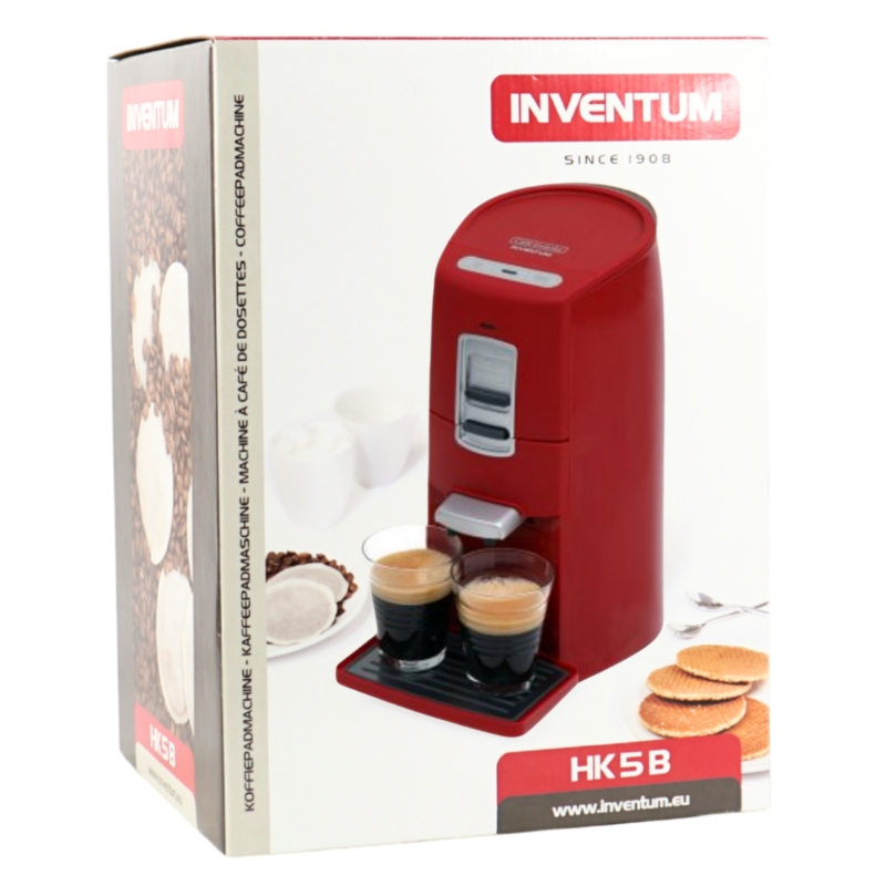 Inventum koffiepadmachine 1,3 l EU-stekker rood 34 cm