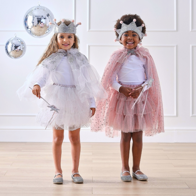 Ginger Ray Blush & Silver Star Cape Tüll rosa 4 bis 6 Jahre