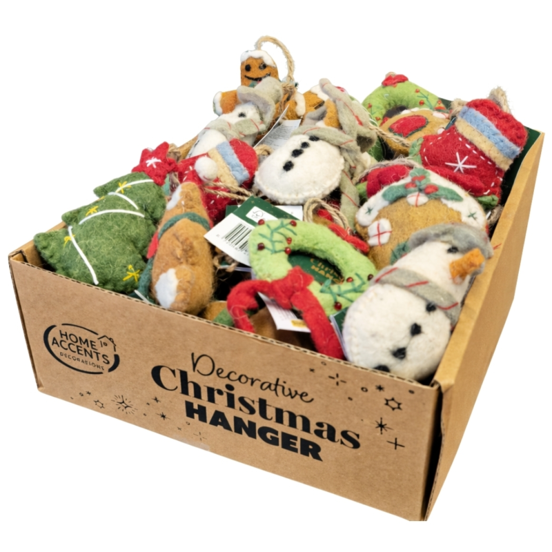 Home Accents kersthanger vilt 11 cm 7 assorti