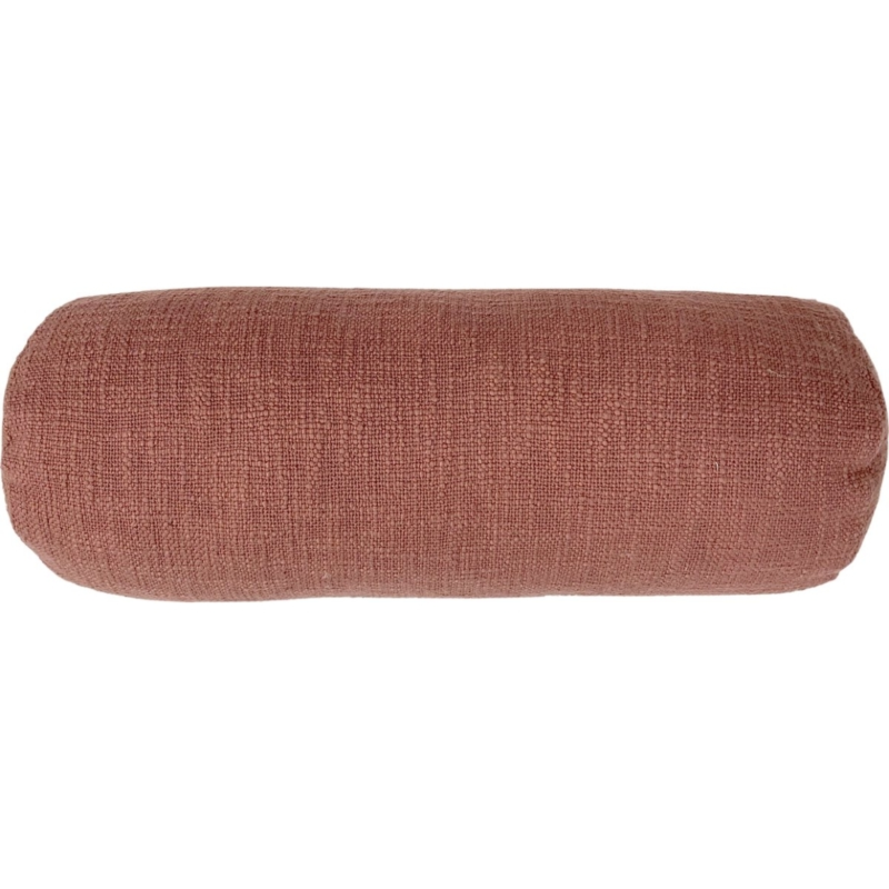 Tiseco bolster kussen Cotton Slub roest 15 x 45 cm