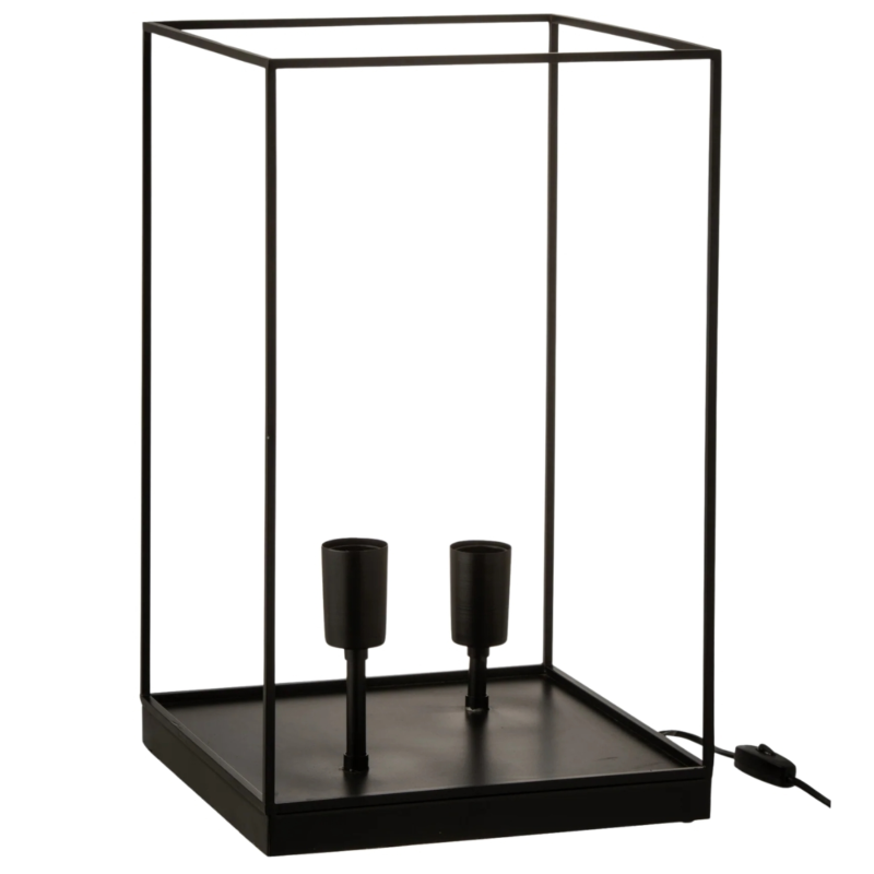 J-Line tafellamp zwart EU-stekker 50 cm