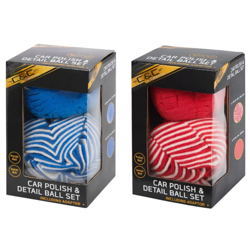 Auto polijst set 2-delig 2 assorti