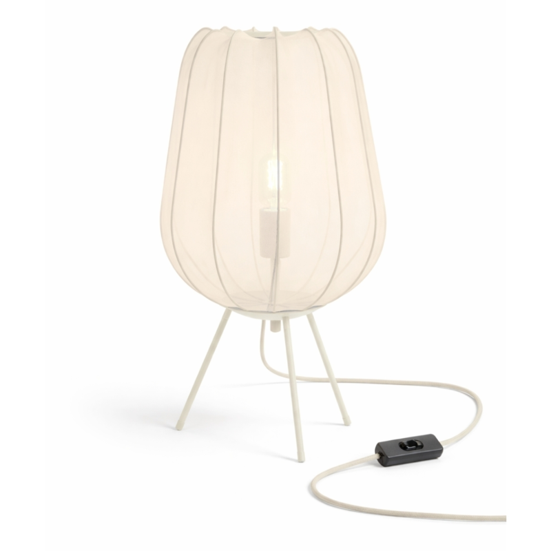 Light & Living tafellamp Plumeria zand 60 cm