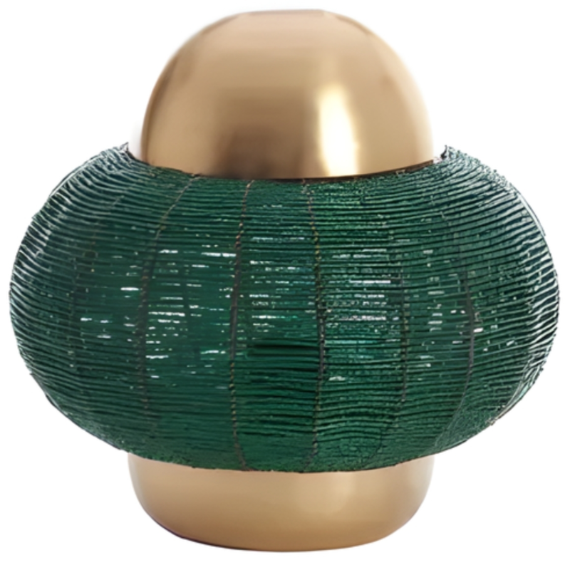 Light & Living tafellamp Cetara EU stekker groen 33 cm