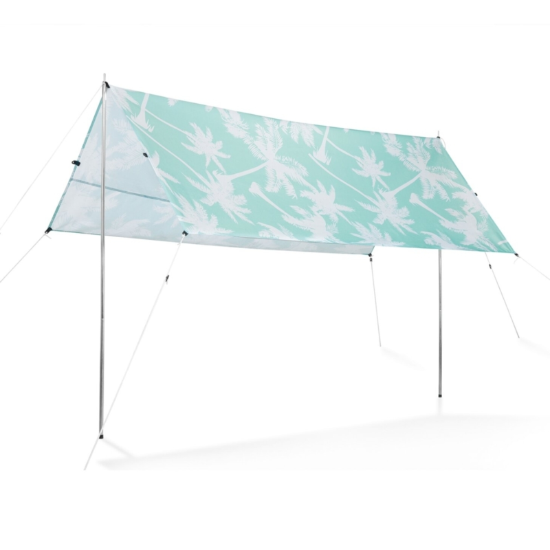 Garvida schaduwdoek wit/mintgroen 218 cm