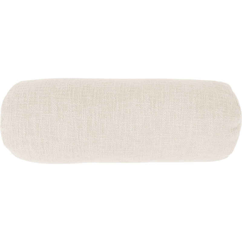 Tiseco bolster kussen Cotton Slub ivoor 15 x 45 cm